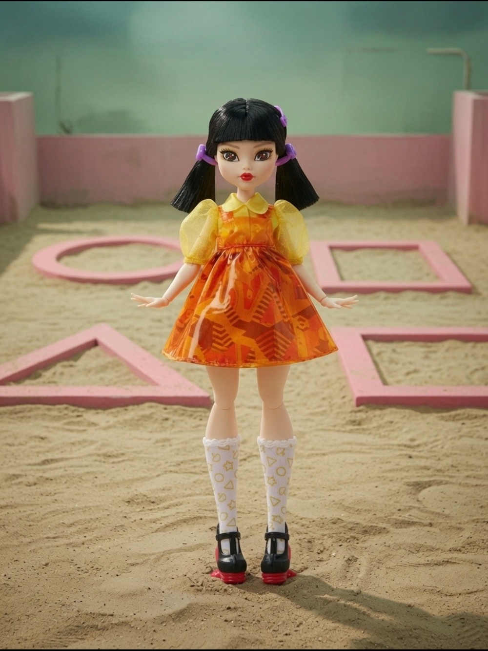 🐝●Monster High Skullector Squid Game Young-hee Doll